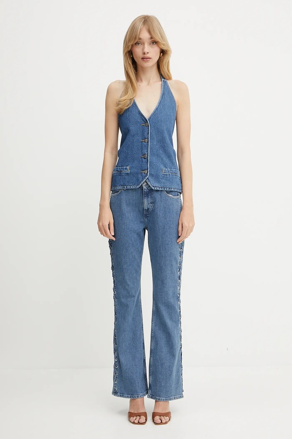 Guess jeansy W5GA1E.D4H7C niebieski SS25