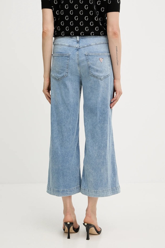 Odzież Guess jeansy BELLFLOWER W5GA2E.D5O90 niebieski