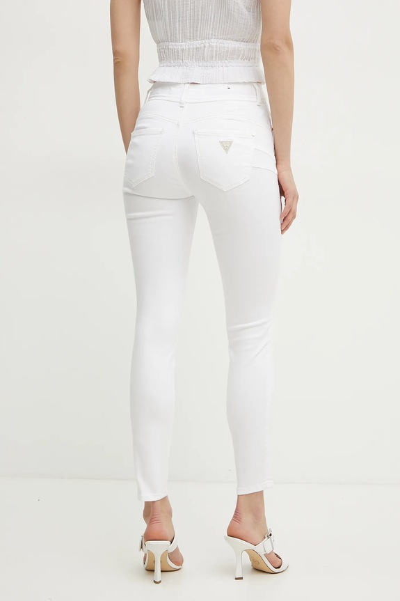 Odzież Guess jeansy W5GA34.D5N72 biały