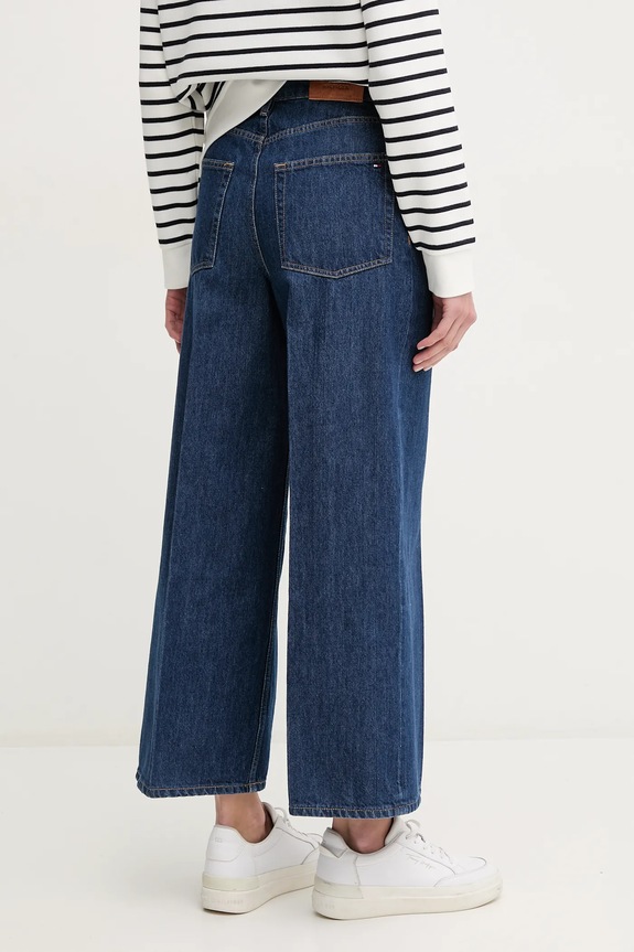Odzież Tommy Hilfiger jeansy bawełniane WW0WW44360 granatowy