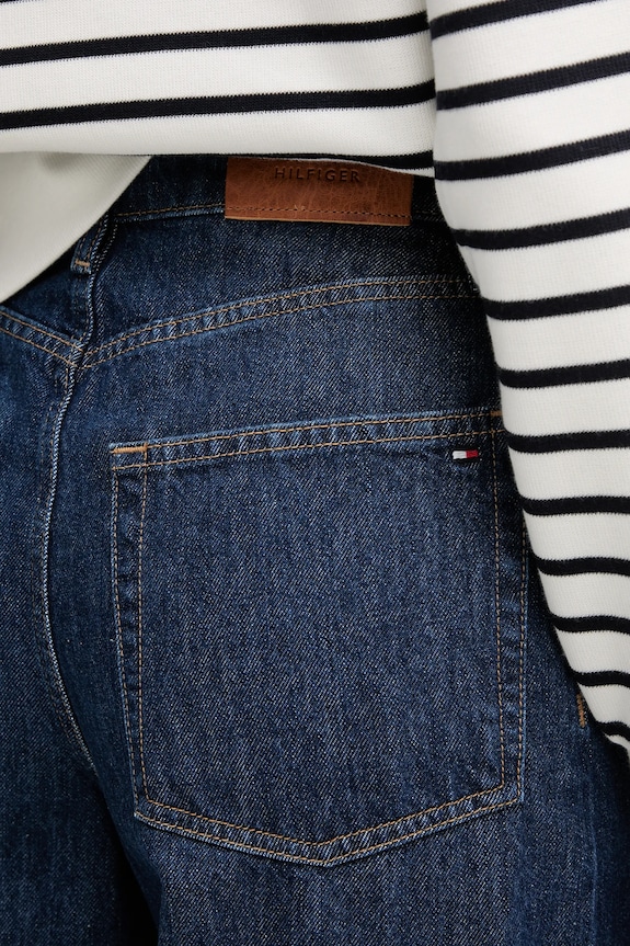 Tommy Hilfiger jeansy bawełniane granatowy WW0WW44360