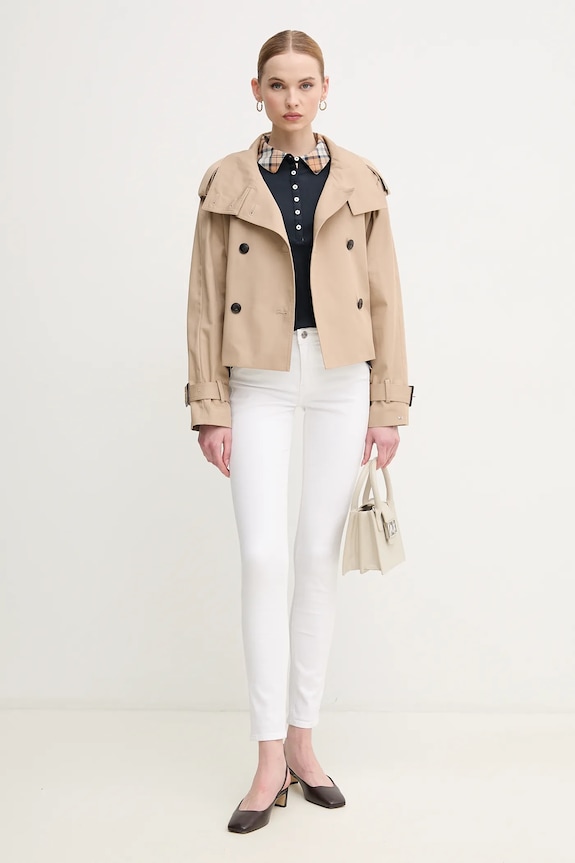 Τζιν παντελόνι Calvin Klein Jeans J20J225120 λευκό SS25