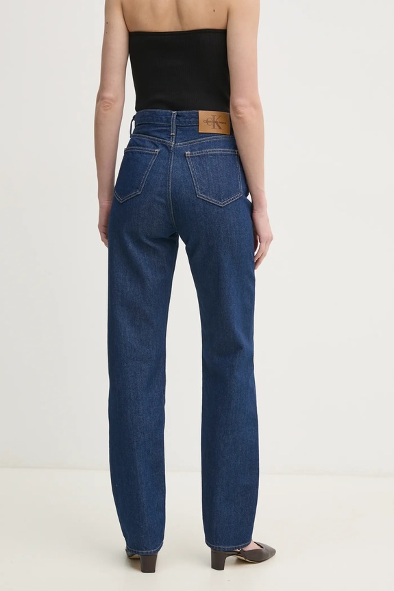 Odzież Calvin Klein Jeans jeansy bawełniane J20J225128 granatowy