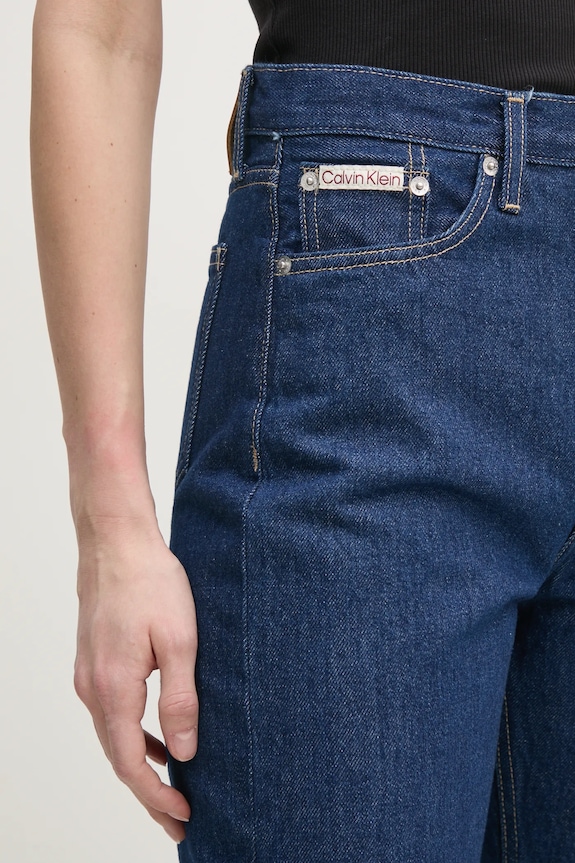 Calvin Klein Jeans jeansy bawełniane granatowy J20J225128