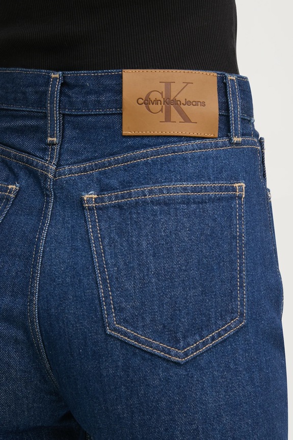 Calvin Klein Jeans jeansy bawełniane J20J225128 granatowy