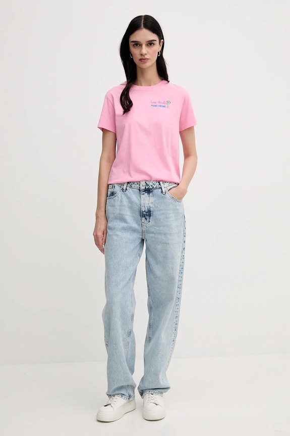Calvin Klein Jeans blugi J20J225504 albastru SS25