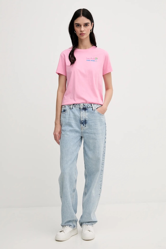 Calvin Klein Jeans blugi J20J225504 albastru SS25