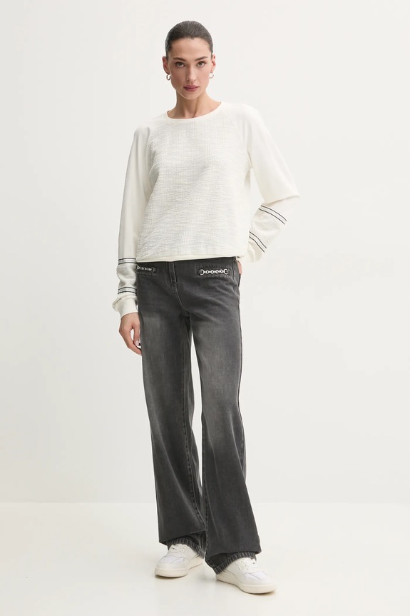 Morgan jeansy PELI PELI szary SS25