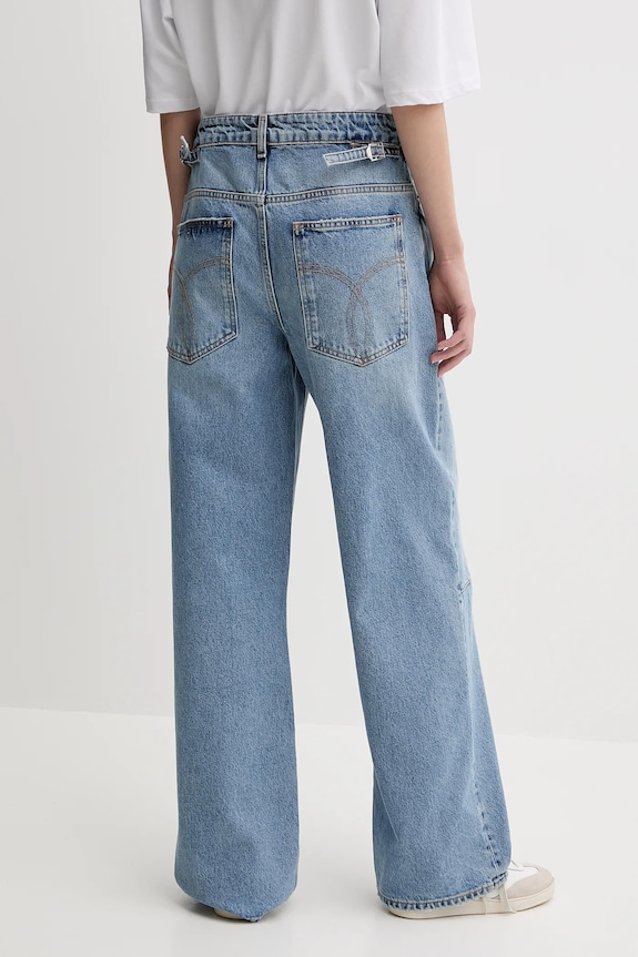 Abbigliamento Fiorucci jeans Light Blue Baggy Jeans W02SMDJE181DN01DN01 blu