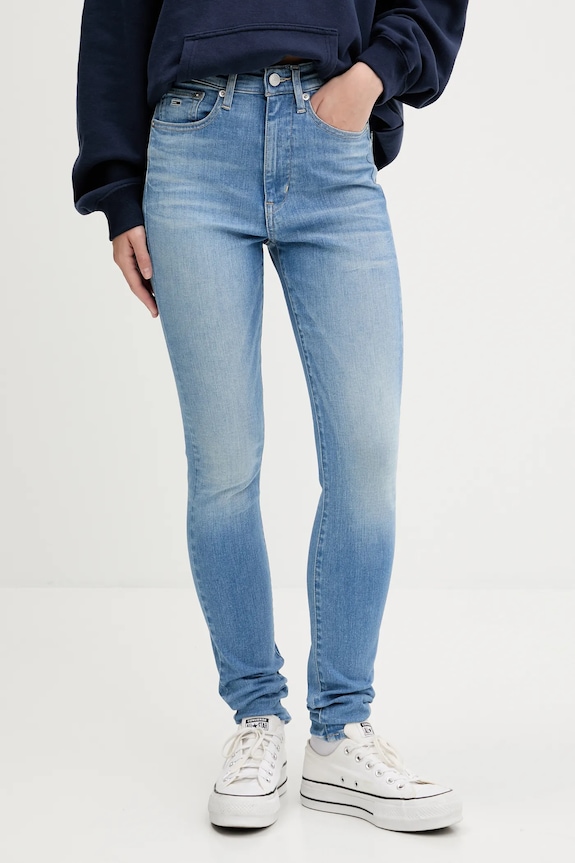 Rifle Tommy Jeans modrá DW0DW20028