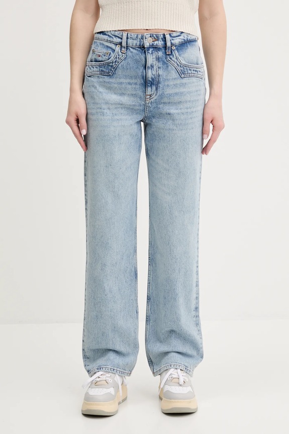 Kavbojke Tommy Jeans modra DW0DW21418