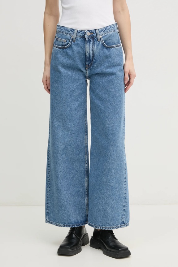 Red Bull Racing x Pepe Jeans jeansi WIDE LEG JEANS albastru RL200007R17