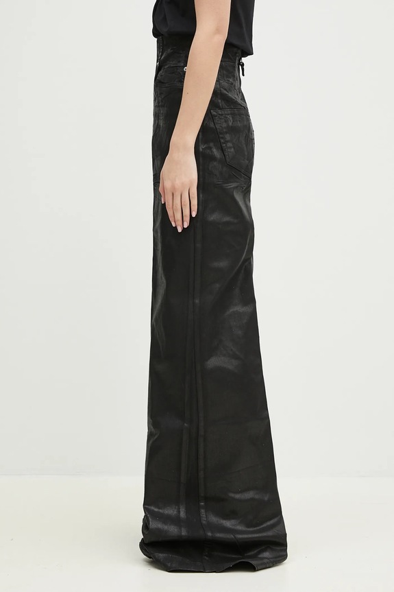 Rick Owens pantaloni Dirt Cooper DS01E3303.SCF nero SS25