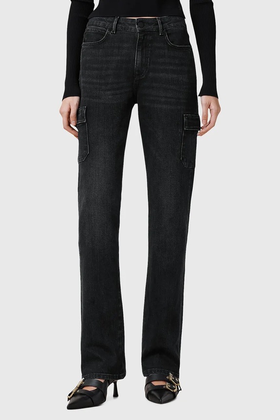 Rifle AllSaints HOLLIS W013EC čierna SS25