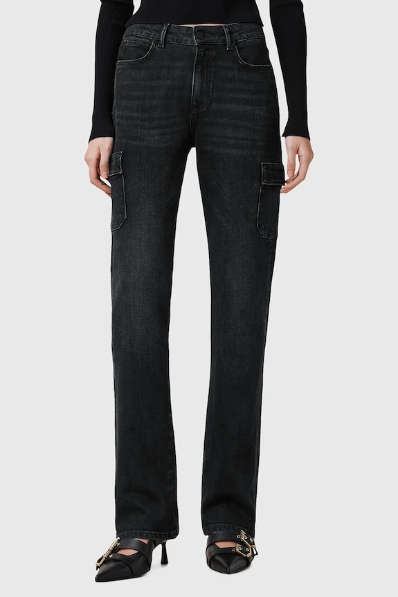 Rifle AllSaints HOLLIS W013EC čierna SS25
