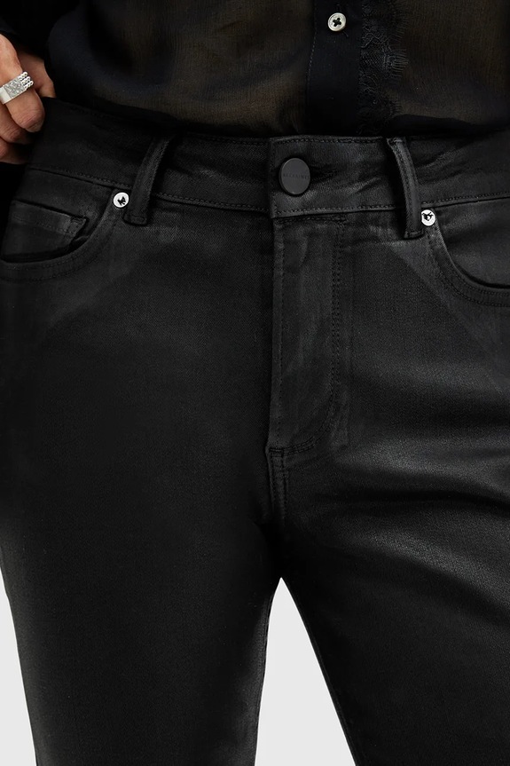 Odzież AllSaints jeansy HALDAN W014EC czarny