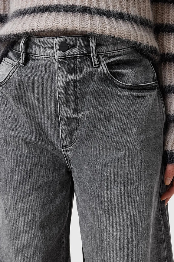 Odzież AllSaints jeansy bawełniane JETT W043EC szary