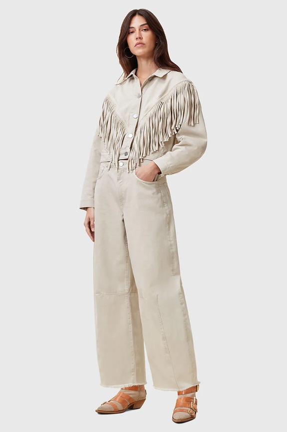 AllSaints jeansy JETT Planet friendly beżowy W069EC