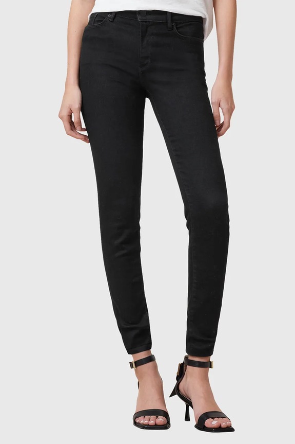 AllSaints jeansy bawełniane MILLER W082EC czarny SS25