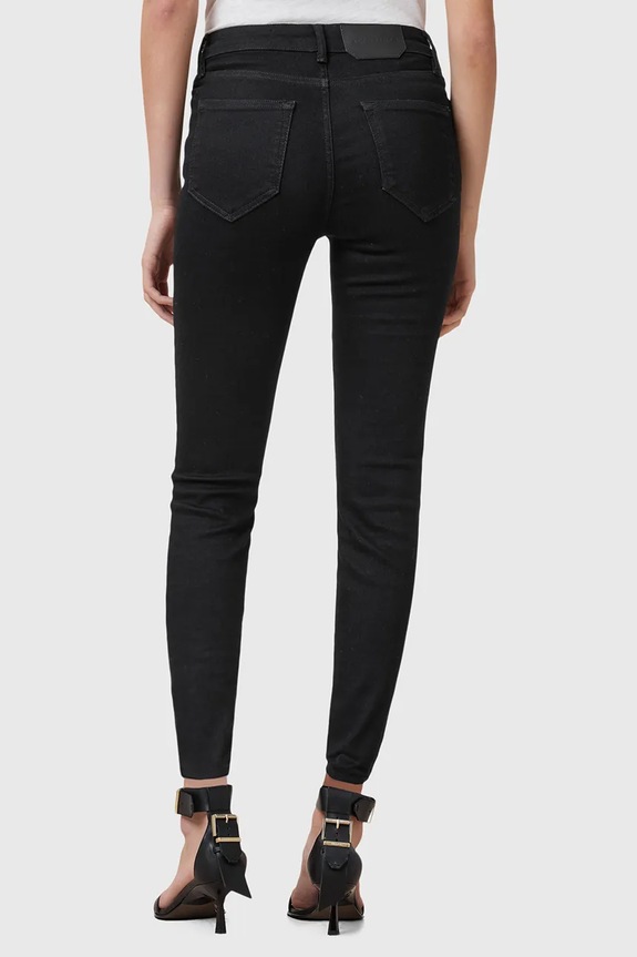 AllSaints jeansy bawełniane MILLER W082EC czarny