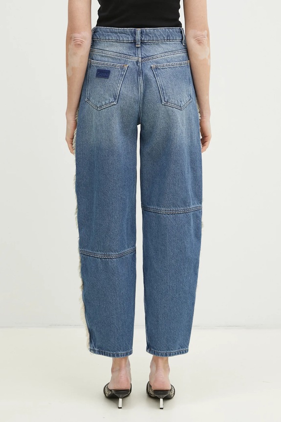 Odzież GANNI jeansy Heavy Denim Stary J1602 niebieski