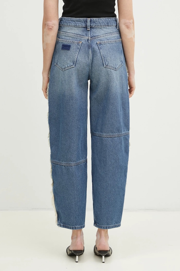 Odzież GANNI jeansy Heavy Denim Stary J1602 niebieski