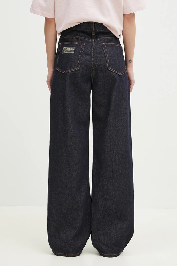 Odzież GANNI jeansy Rinse Denim Izey Belt J1624 granatowy