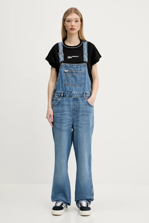 Guess Jeans salopette di jeans blu W5GD0Z.D5O11