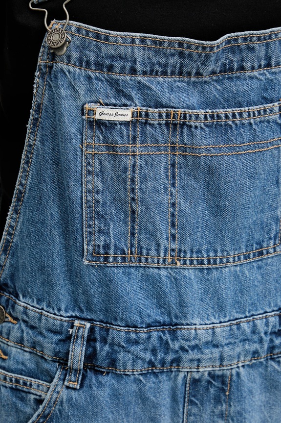 Guess Jeans salopette di jeans W5GD0Z.D5O11 blu