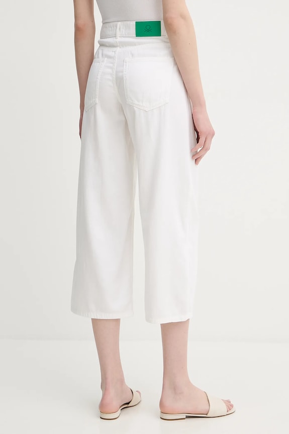 Îmbrăcăminte United Colors of Benetton pantaloni 4LEDDF09P alb