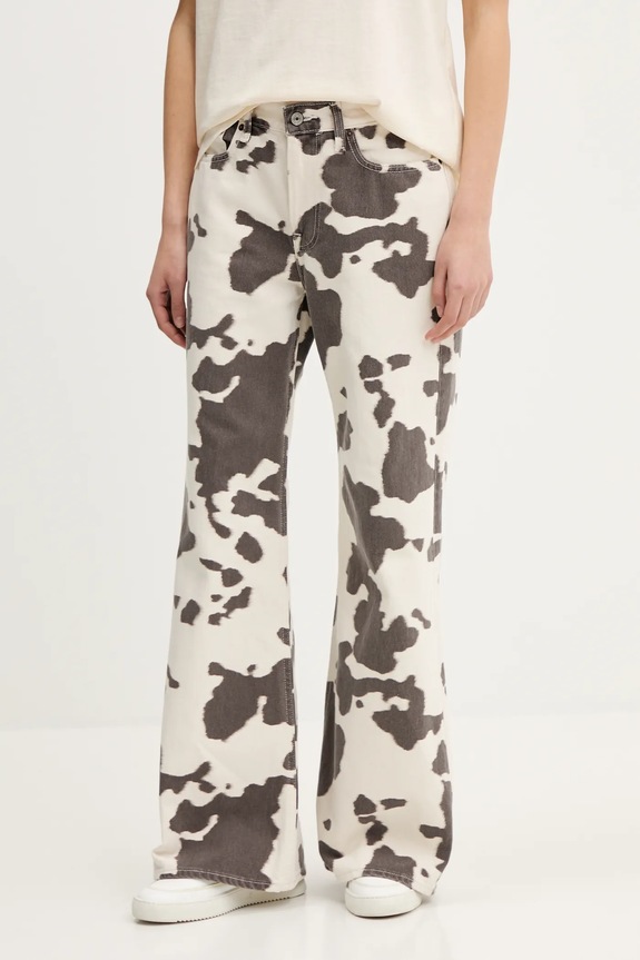 Abercrombie & Fitch jeansy bawełniane beżowy KI155.5526.449