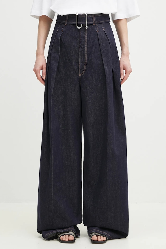 Sportmax jeansy bawełniane Blanc granatowy 2512131045600