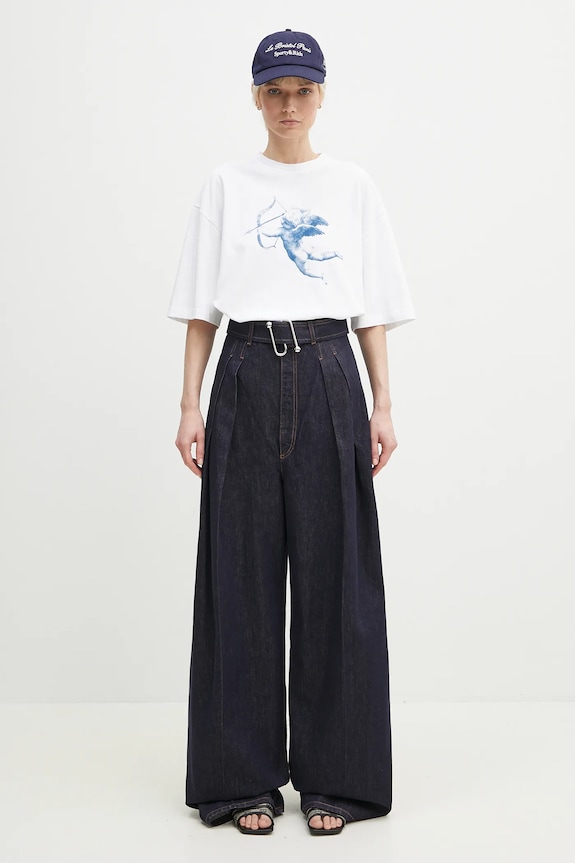 Sportmax jeansy bawełniane Blanc 2512131045600