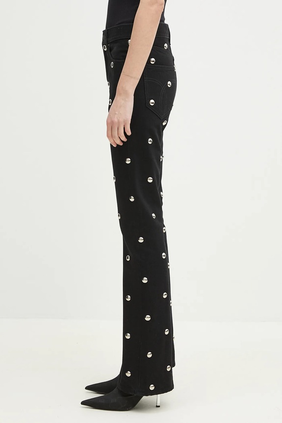 Kavbojke Fiorucci Metal Bubble Stud Flared U02SPDJE083DN06DN04 črna SS25