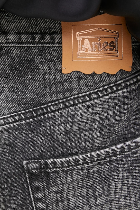 Aries blugi din bumbac Lasered Croc Lilly Jean negru AR3010103