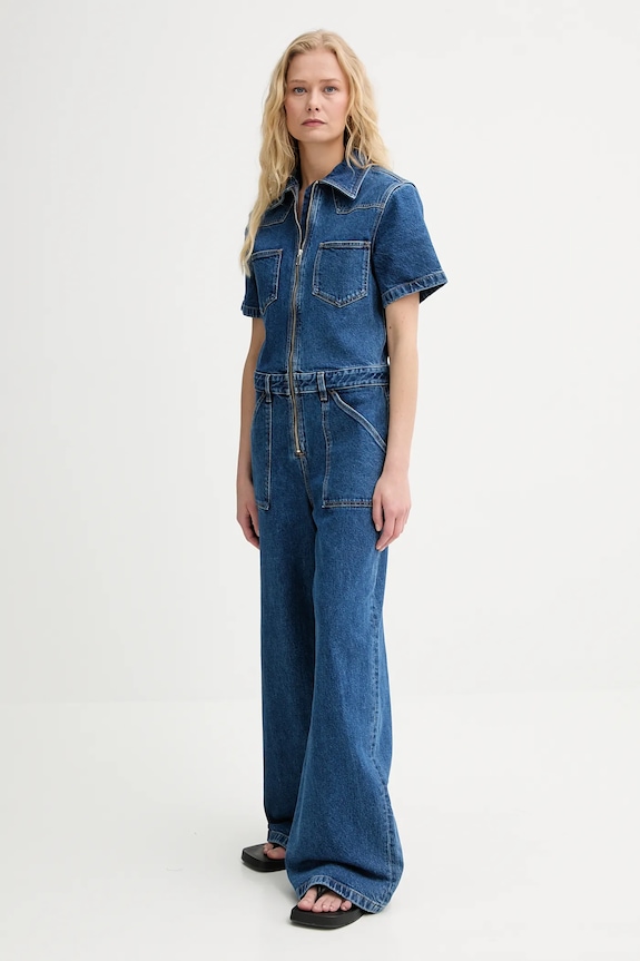 Rifľový overal Filippa K 31844.FK modrá SS25