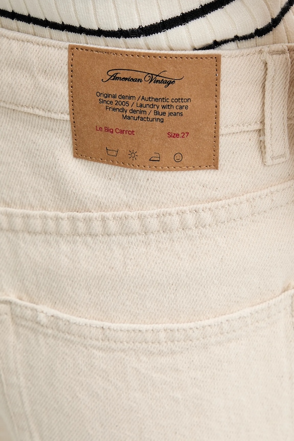 American Vintage jeans bej TINE11AE25