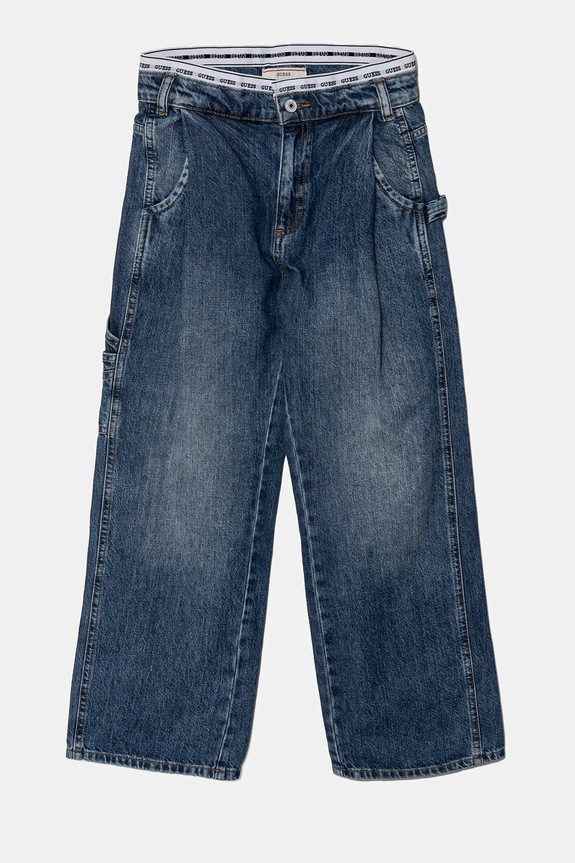 Παιδικά τζιν Guess τζιν παντελόνι σκούρο μπλε J5RA12.D45E0.PPYA