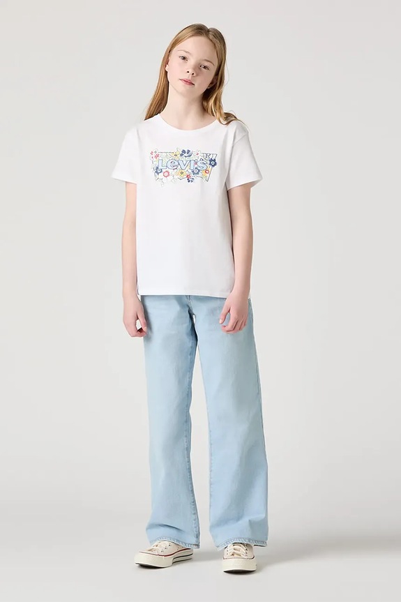 Levi's jeansy dziecięce WIDE LEG JEANS jeansy niebieski 4EL007