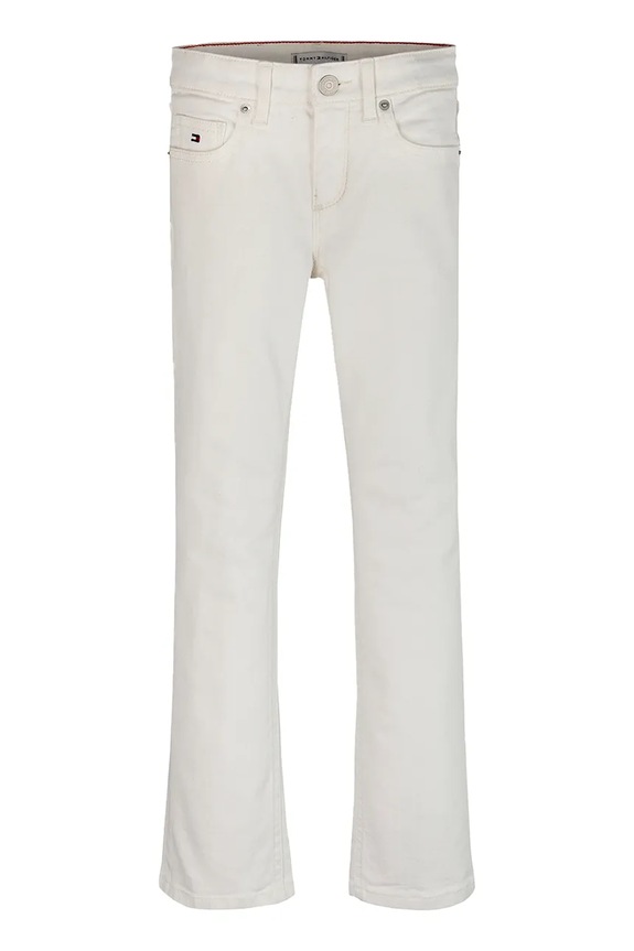 Tommy Hilfiger jeansy dziecięce FLARE KG0KG08408.PPYA biały SS25