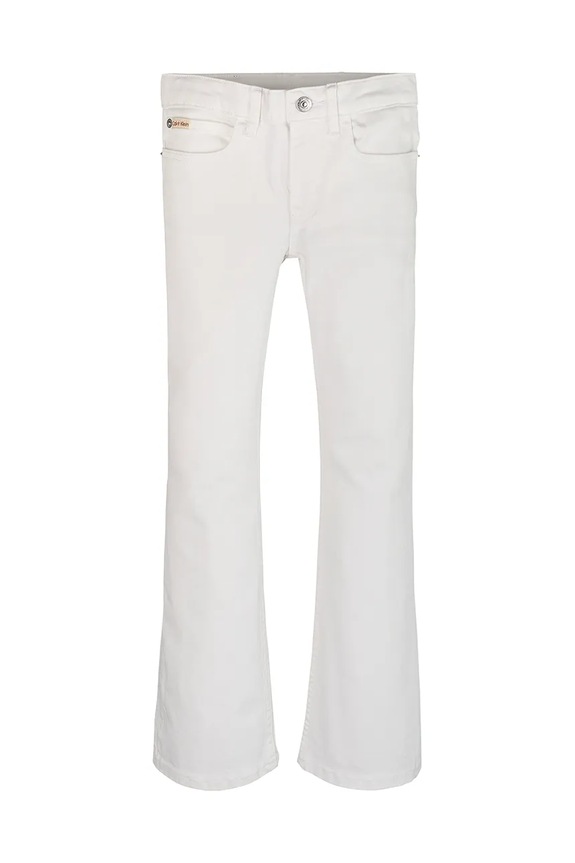 Calvin Klein Jeans jeansy dziecięce FLARE IG0IG02840.PPYA biały SS25