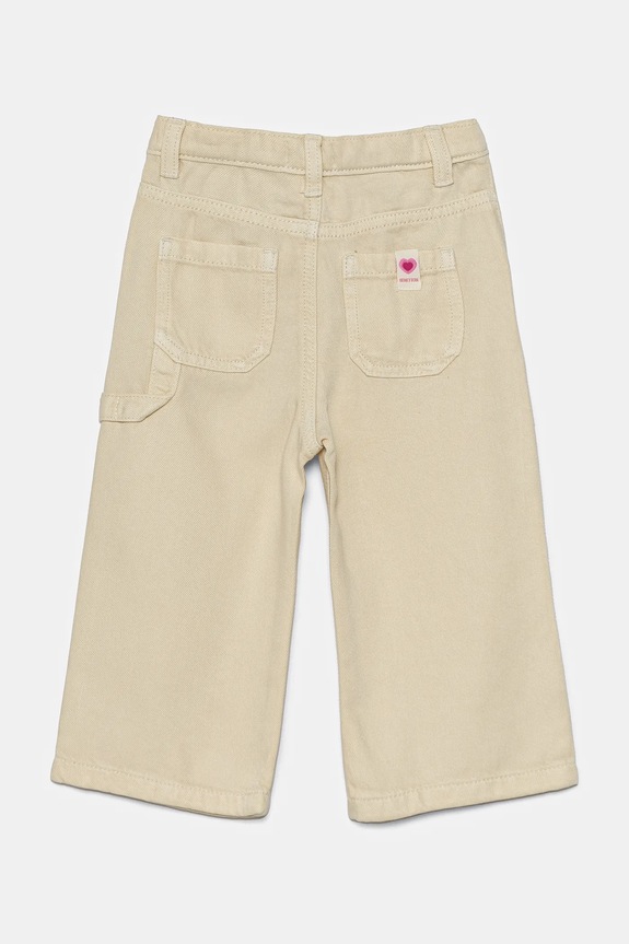 Otroške kavbojke United Colors of Benetton 41AQGE02H.P.Seasonal bež SS25