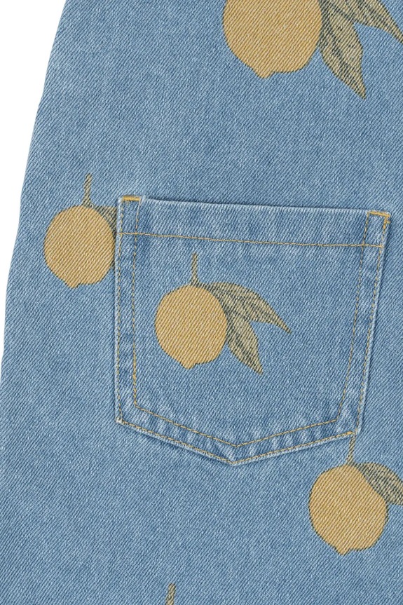 Дитячий бавовняний комбінезон Konges Sløjd MAGOT OVERALLS GOTS KS102442 блакитний