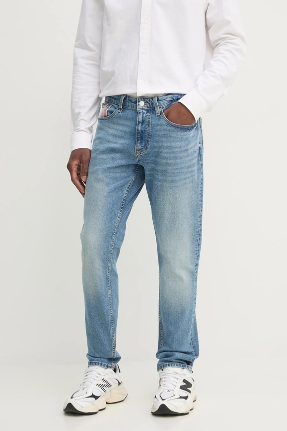 Rifle Tommy Jeans modrá DM0DM20540