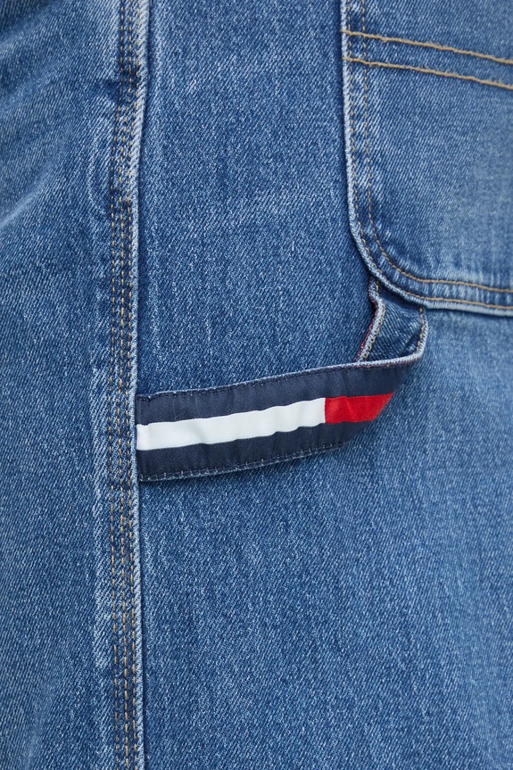 Rifle Tommy Jeans modrá DM0DM21169