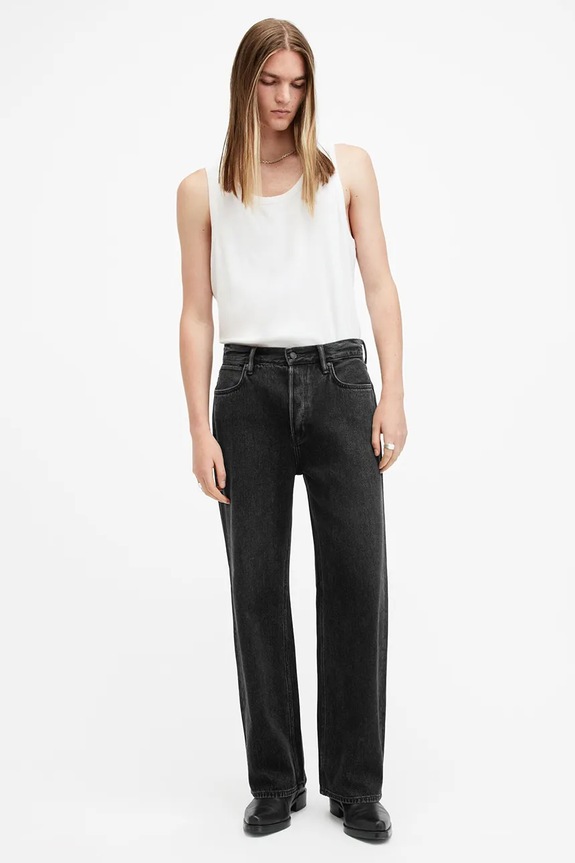 AllSaints jeans in cotone LENNY nero M011EA