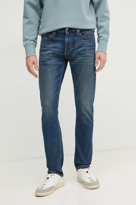 Kavbojke Calvin Klein Jeans mornarsko modra J30J326518