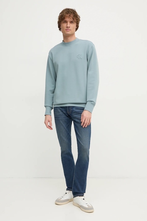 Kavbojke Calvin Klein Jeans J30J326518 mornarsko modra SS25