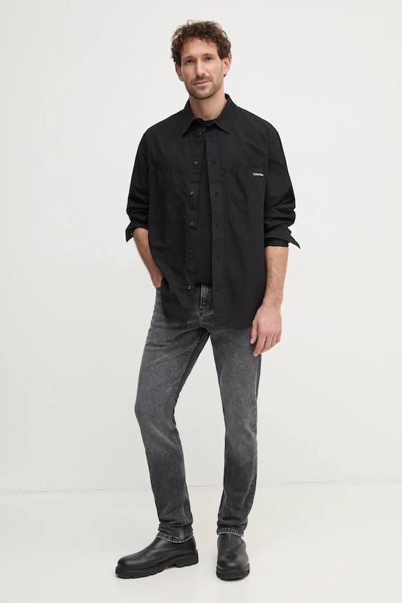 Džíny Calvin Klein Jeans J30J326520 šedá SS25