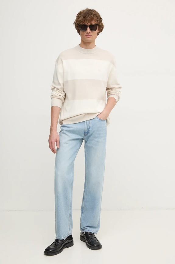 Rifle Calvin Klein Jeans LV040EM718 modrá SS25